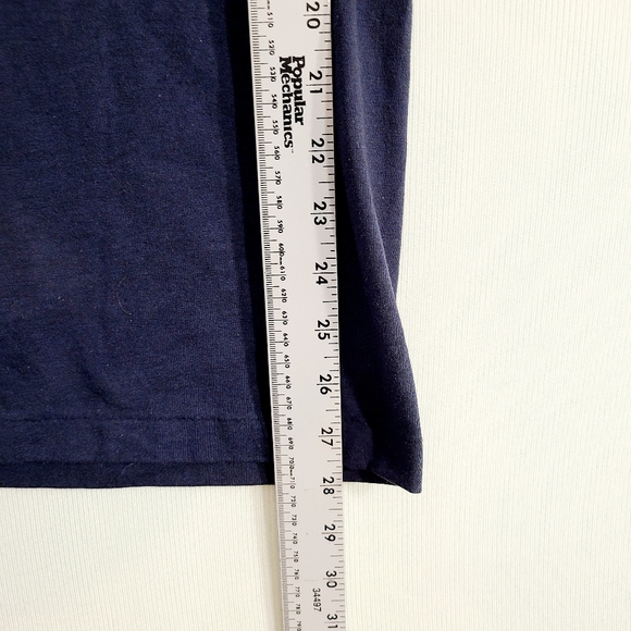 Vintage Single Stitch Henley Shirt Men's 2XL 90s Made In USA Duke T-Shirts - Picture 7 of 10